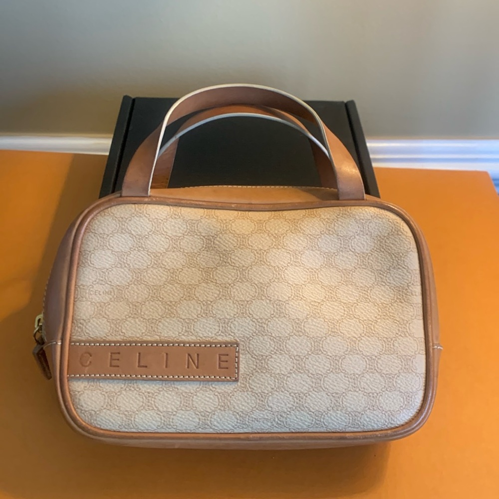 Celine Tan and Cream Mini Bag